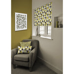 Load image into Gallery viewer, McAlister Textiles Vita Cotton Print Ochre Yellow Roman Blind Roman Blinds 
