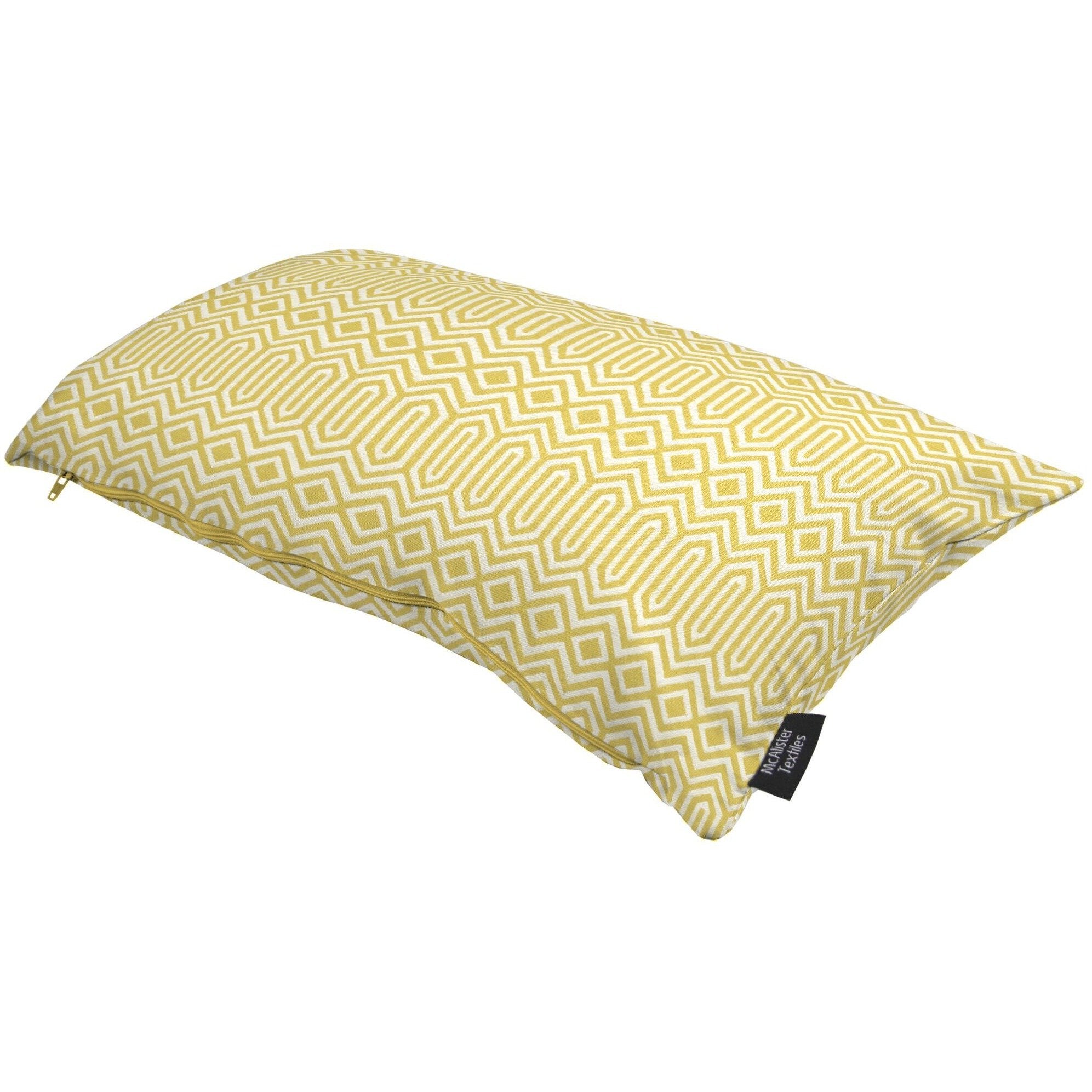 McAlister Textiles Colorado Geometric Yellow Cushion Cushions and Covers 