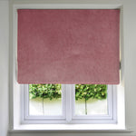 Load image into Gallery viewer, McAlister Textiles Matt Blush Pink Velvet Roman Blind Roman Blinds Standard Lining 130cm x 200cm Rose Pink
