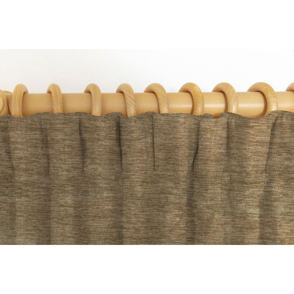 McAlister Textiles Plain Chenille Taupe Beige Curtains Tailored Curtains 