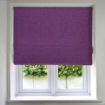 Load image into Gallery viewer, McAlister Textiles Panama Purple Roman Blind Roman Blinds Standard Lining 130cm x 200cm Purple
