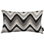 Load image into Gallery viewer, McAlister Textiles Navajo Black + Grey Striped Cushion Cushions and Covers Cover Only 50cm x 30cm 

