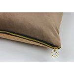 Load image into Gallery viewer, McAlister Textiles Decorative Zipper Edge Caramel + Mocha Velvet Cushion Cushions and Covers Cover Only 43cm x 43cm 
