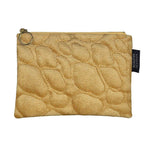 Load image into Gallery viewer, McAlister Textiles Pebble Pattern Yellow Velvet Makeup Bag Clutch Bag 
