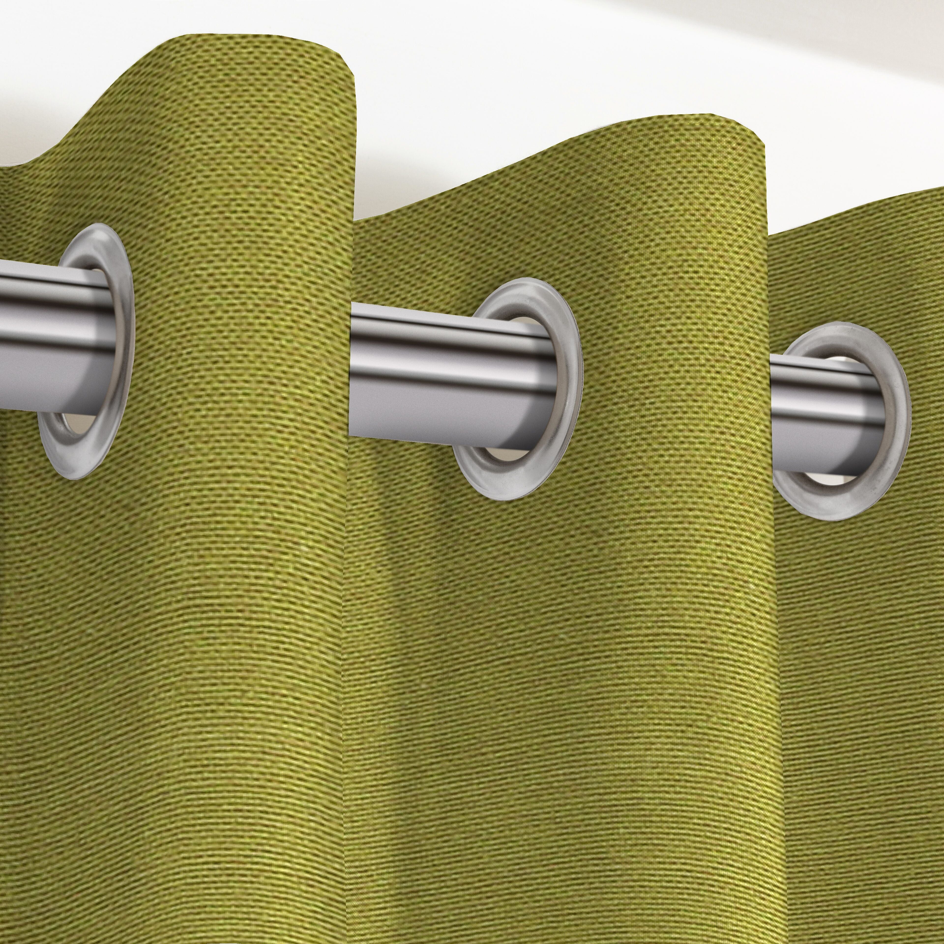 McAlister Textiles Panama Plain Lime Green Curtains Tailored Curtains 116cm(w) x 137cm(d) (46" x 54") 