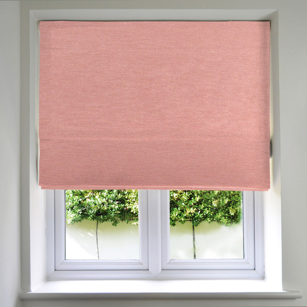 McAlister Textiles Panama Blush Pink Roman Blind Roman Blinds Standard Lining 130cm x 200cm Blush Pink