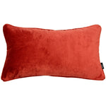 Load image into Gallery viewer, McAlister Textiles Matt Rust Red Orange Velvet Cushion Cushions and Covers Cover Only 50cm x 30cm 
