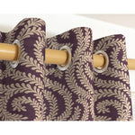 Load image into Gallery viewer, McAlister Textiles Little Leaf Aubergine Purple Curtains Tailored Curtains 
