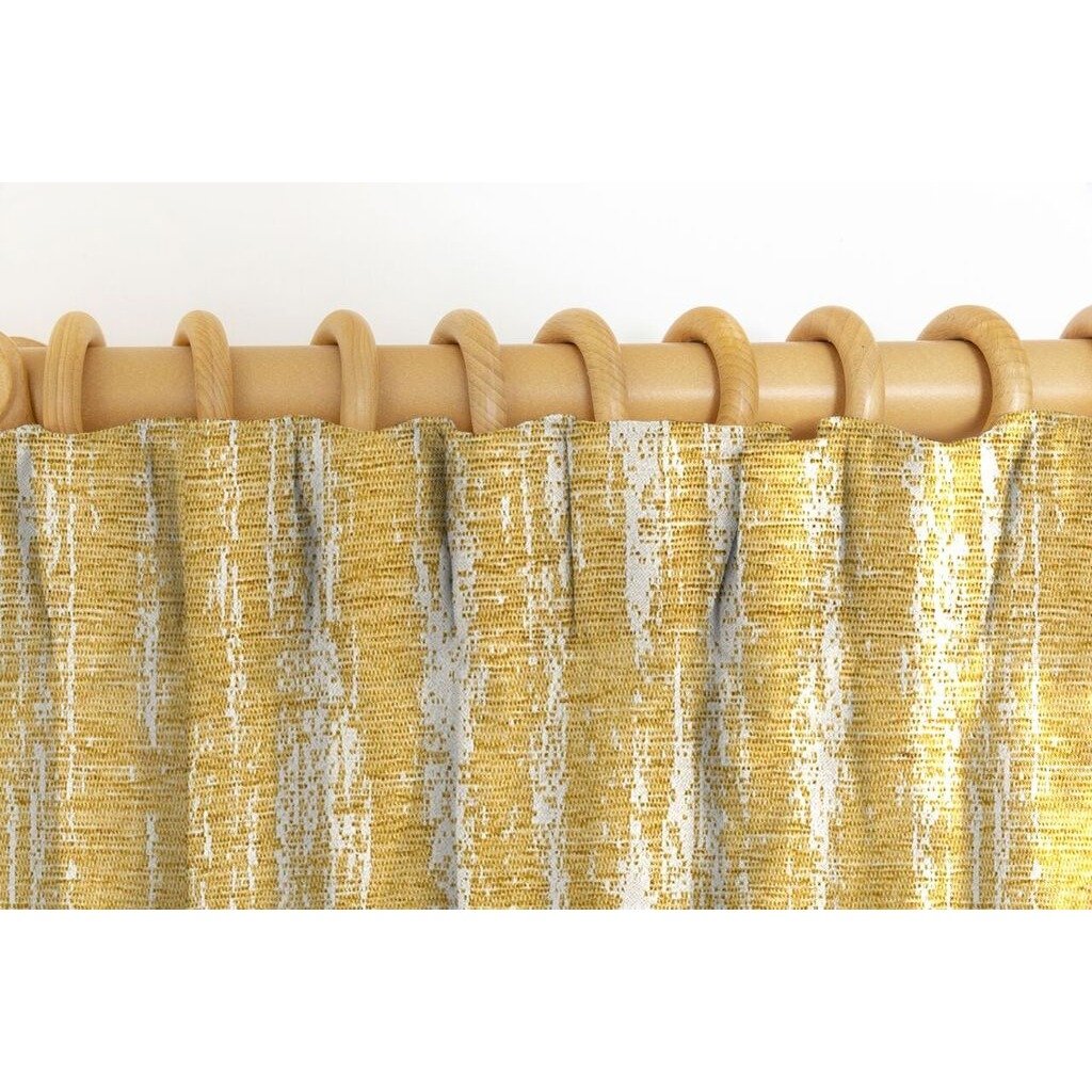 McAlister Textiles Textured Chenille Mustard Yellow Curtains Tailored Curtains 