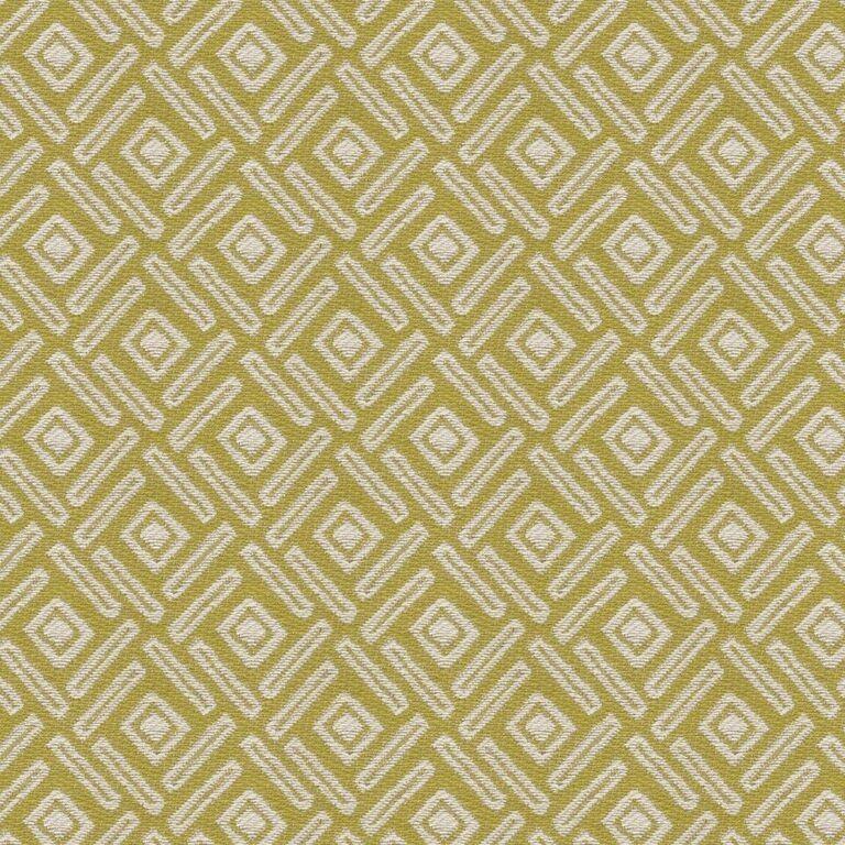 McAlister Textiles Elva Geometric Ochre Yellow Roman Blind Roman Blinds 