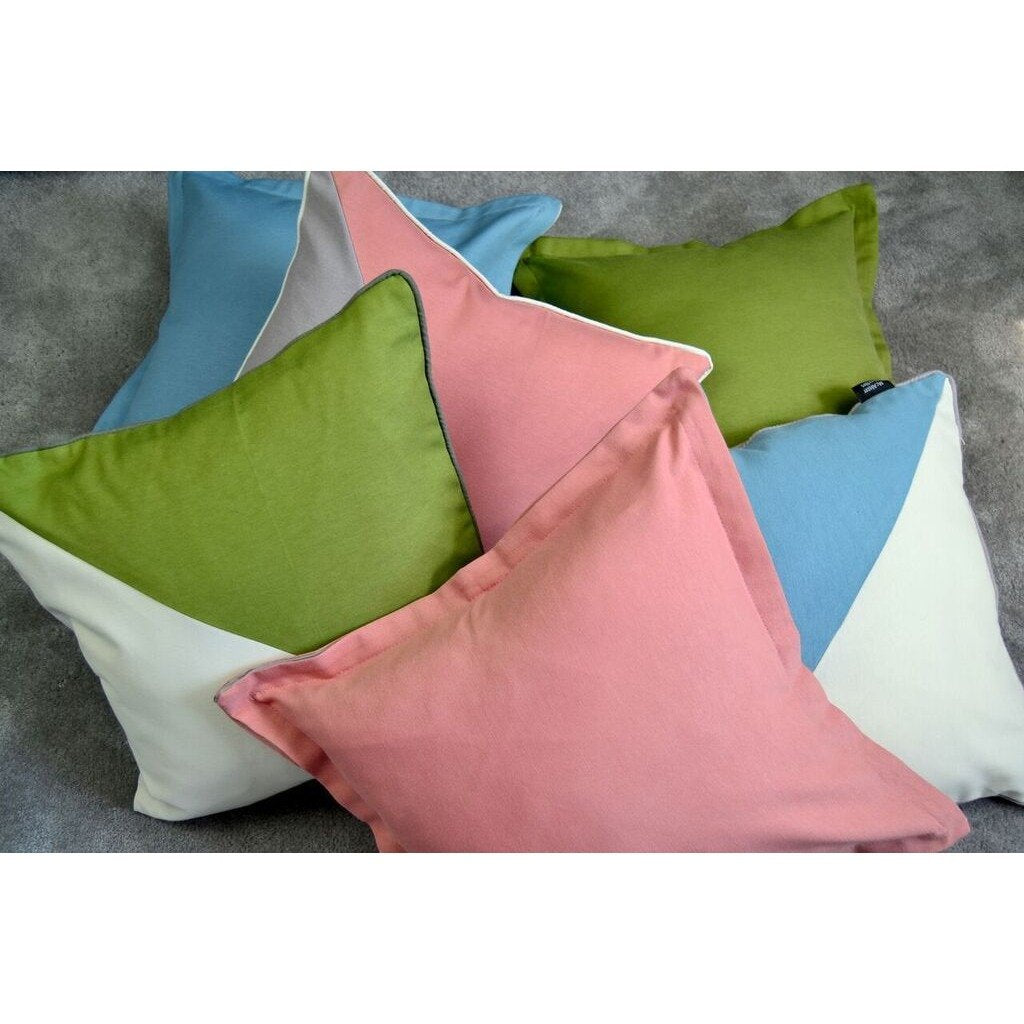 McAlister Textiles Panama Accent Blush Pink + Grey Cushion Cushions and Covers 