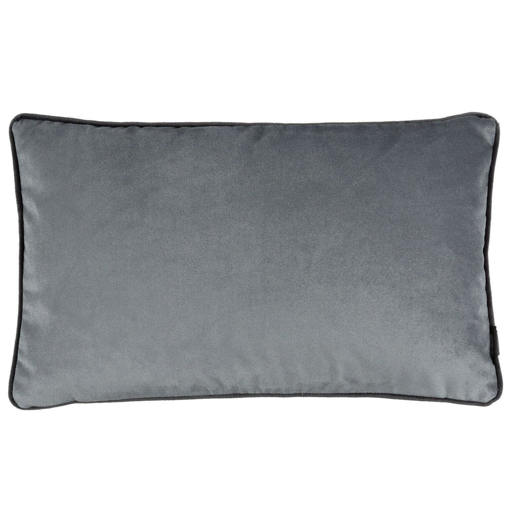 McAlister Textiles Matt Soft Silver Velvet Cushion Cushions and Covers Cover Only 50cm x 30cm 