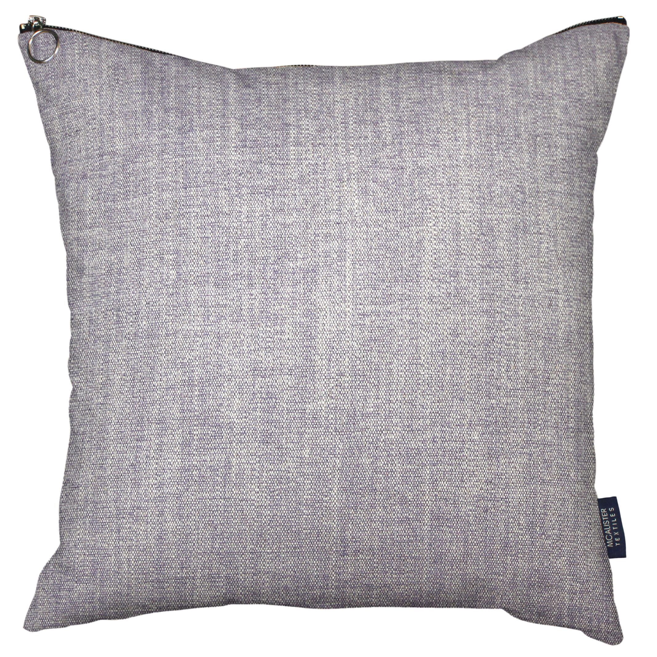 McAlister Textiles Rhumba Zipper Edge Lilac Purple Linen Cushion Cushions and Covers Cover Only 43cm x 43cm 