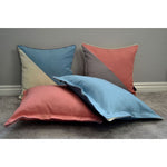 Load image into Gallery viewer, McAlister Textiles Panama Accent Blue + Natural Cream Cushion Cushions and Covers 
