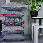 Load image into Gallery viewer, McAlister Textiles Herringbone Twill Black + White Cushion Cushions and Covers
