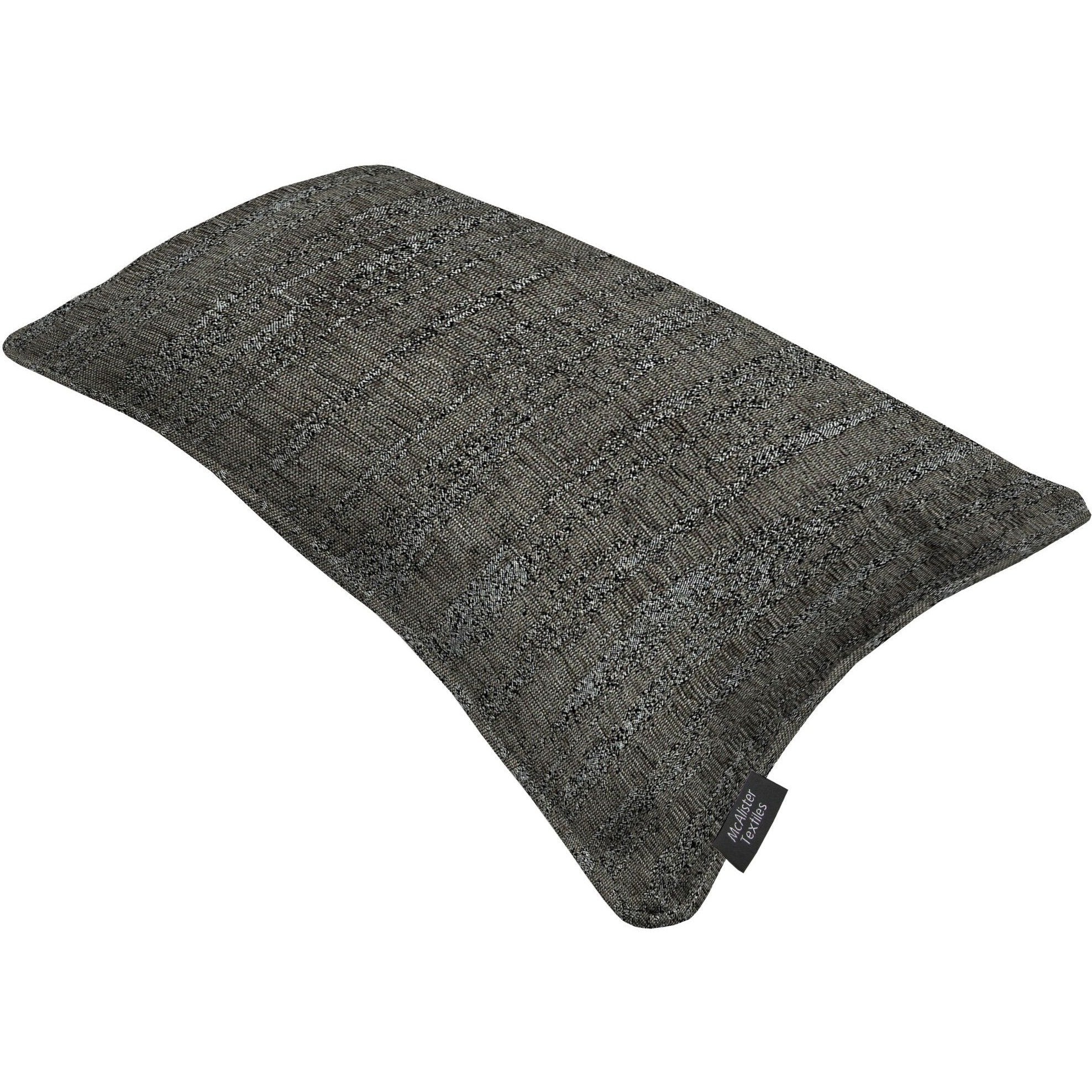 McAlister Textiles Textured Chenille Charcoal Grey Cushion Cushions and Covers 