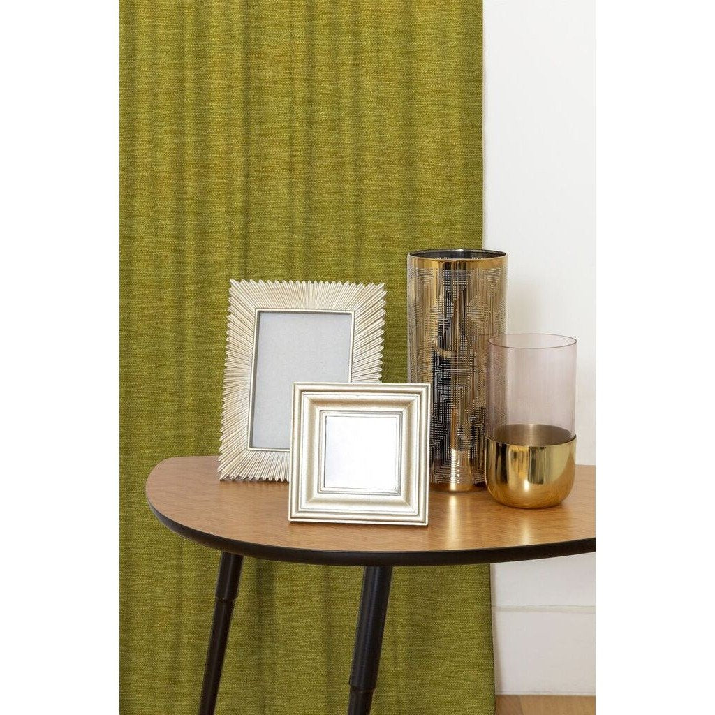 McAlister Textiles Plain Chenille Lime Green Curtains Tailored Curtains 
