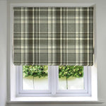 Load image into Gallery viewer, McAlister Textiles Heritage Charcoal Grey Tartan Roman Blind Roman Blinds Standard Lining 130cm x 200cm 
