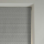 Load image into Gallery viewer, McAlister Textiles Colorado Geometric Charcoal Grey Roman Blind Roman Blinds 
