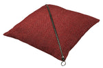 Load image into Gallery viewer, McAlister Textiles Herringbone Diagonal Zip Red Cushion Cushions and Covers 
