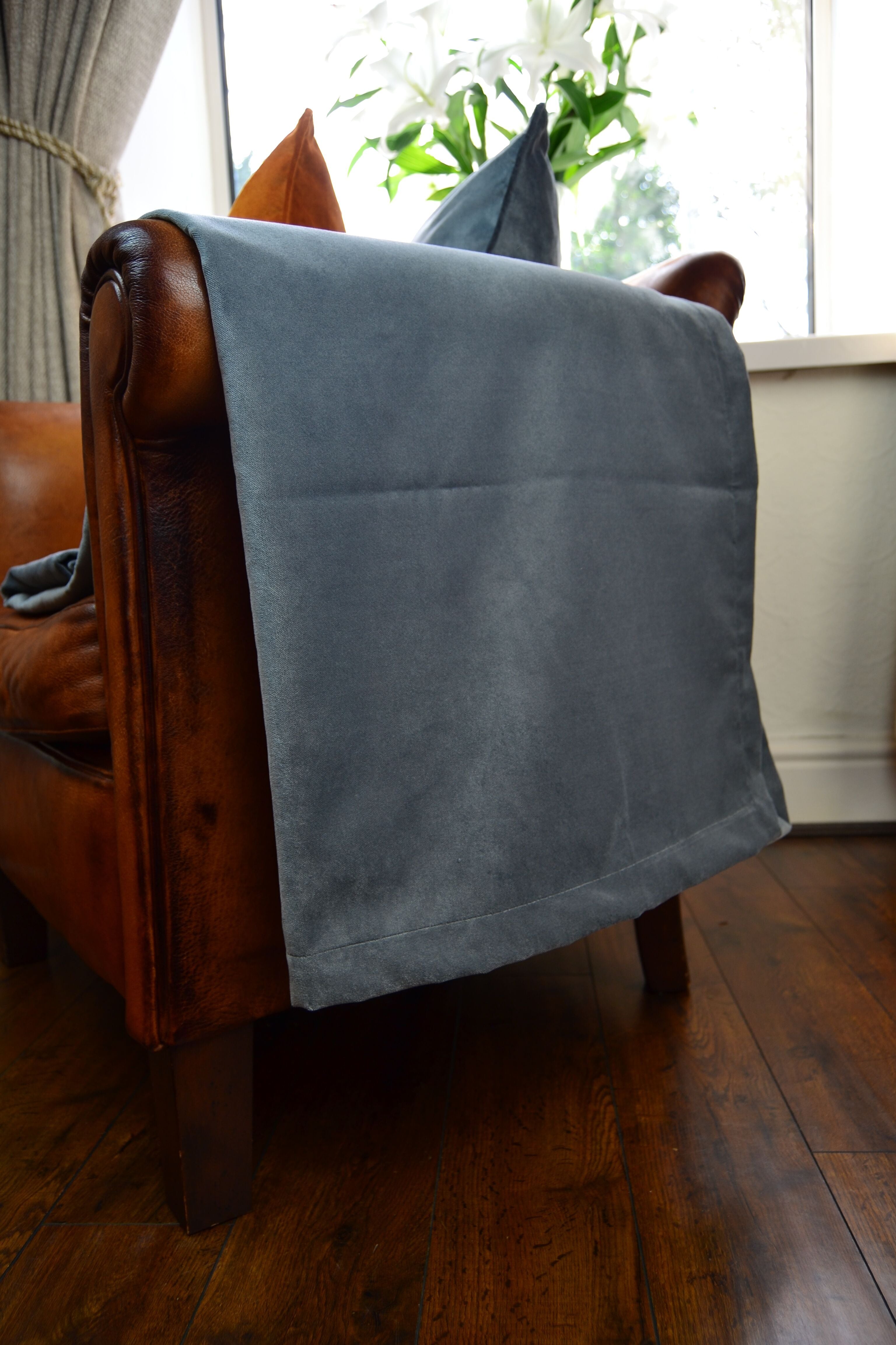 McAlister Textiles Matt Soft Silver Velvet 43cm x 43cm Cushion Sets Cushions and Covers 