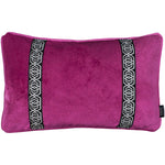 Load image into Gallery viewer, McAlister Textiles Coba Striped Fuchsia Pink Velvet Pillow Pillow Cover Only 50cm x 30cm 
