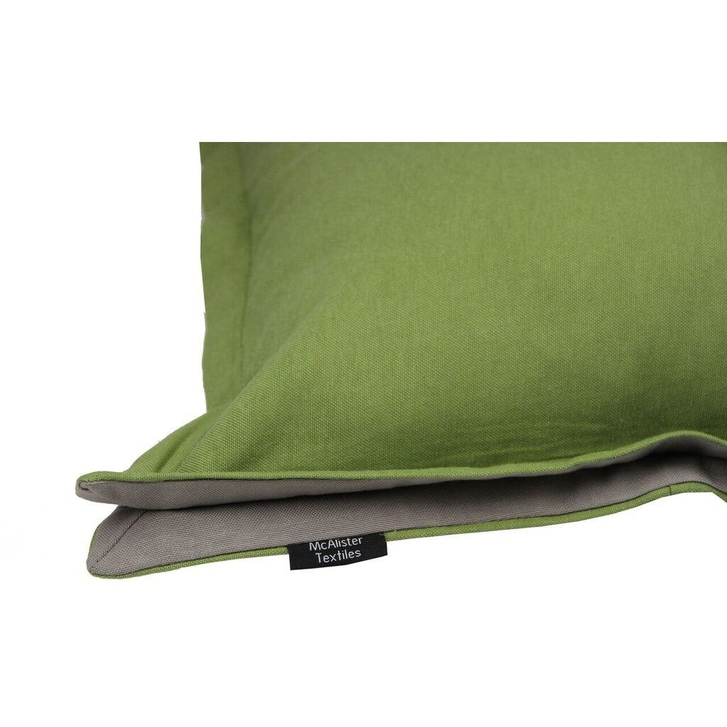 McAlister Textiles Panama Accent Fern Green + Grey Cushion Cushions and Covers 