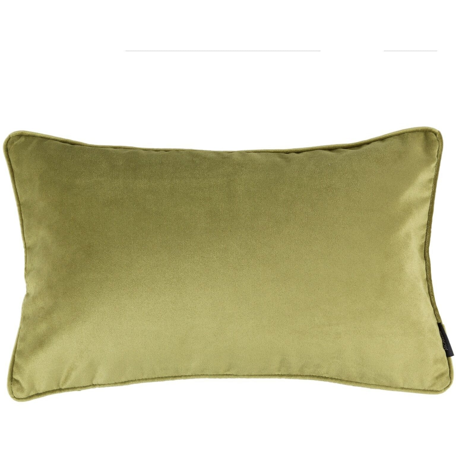 McAlister Textiles Matt Lime Green Velvet Cushion Cushions and Covers Cover Only 50cm x 30cm 