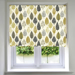Load image into Gallery viewer, McAlister Textiles Magda Cotton Print Ochre Yellow Roman Blind Roman Blinds Standard Lining 130cm x 200cm 
