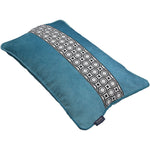 Load image into Gallery viewer, McAlister Textiles Cancun Striped Duck Egg Blue Velvet Cushion Cushions and Covers 

