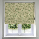 Load image into Gallery viewer, McAlister Textiles Little Leaf Sage Green Roman Blind Roman Blinds Standard Lining 130cm x 200cm 
