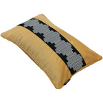 Load image into Gallery viewer, McAlister Textiles Maya Striped Ochre Yellow Velvet Cushion Cushions and Covers 
