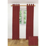 Load image into Gallery viewer, McAlister Textiles Herringbone Red Curtains Tailored Curtains 116cm(w) x 182cm(d) (46&quot; x 72&quot;) 
