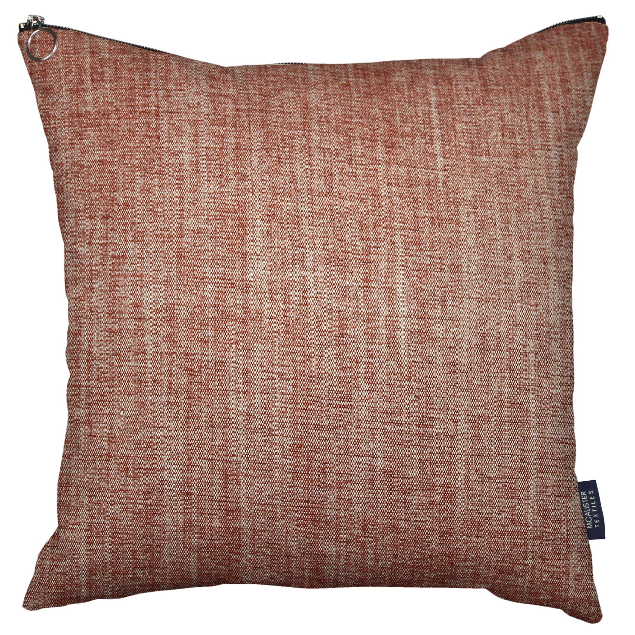McAlister Textiles Rhumba Zipper Edge Burnt Orange Linen Cushion Cushions and Covers Cover Only 43cm x 43cm 