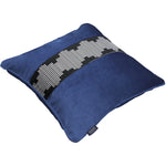 Load image into Gallery viewer, McAlister Textiles Maya Striped Navy Blue Velvet Cushion Cushions and Covers 
