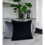 Load image into Gallery viewer, McAlister Textiles Matt Black Velvet Cushion Cushions and Covers 
