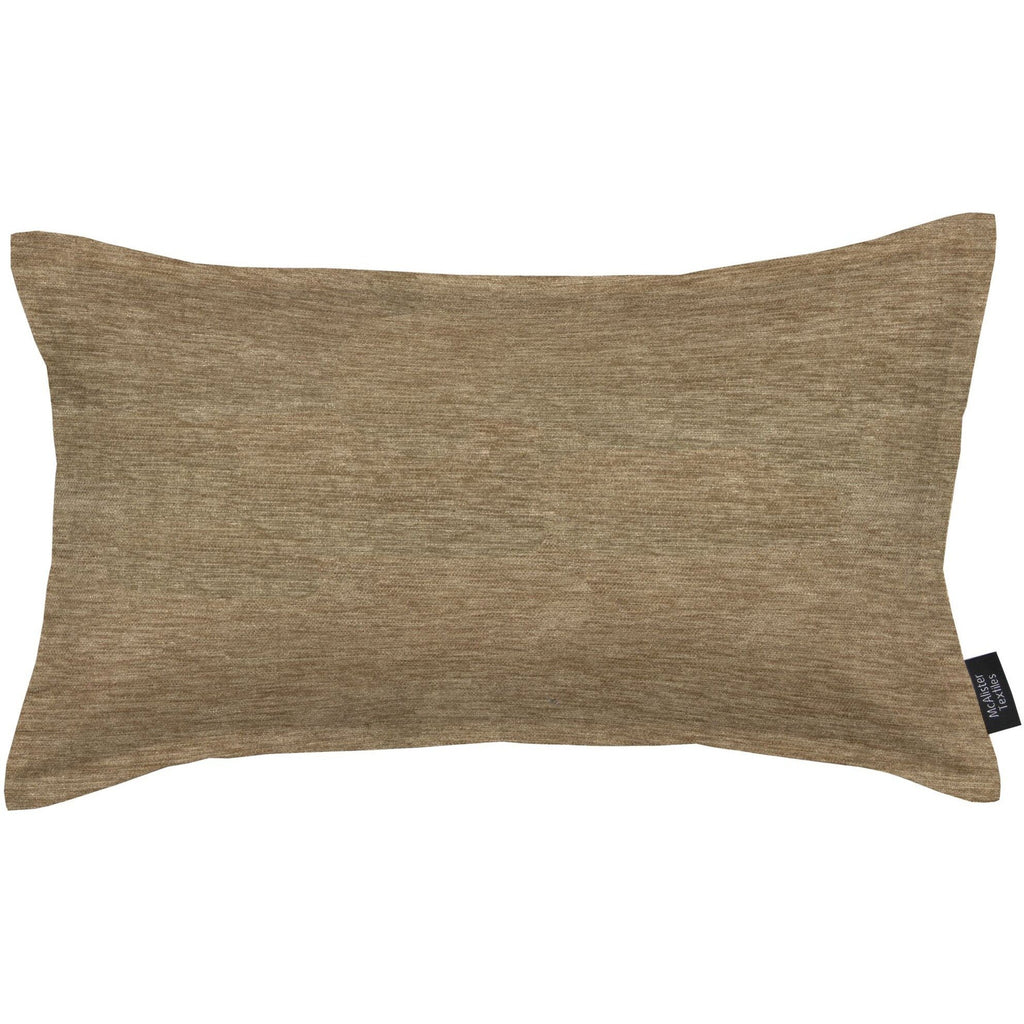 McAlister Textiles Plain Chenille Taupe Beige Cushion Cushions and Covers Polyester Filler 50cm x 30cm 
