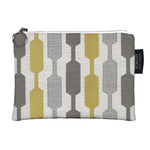 Load image into Gallery viewer, McAlister Textiles Lotta Yellow + Grey Makeup Bag Clutch Bag 
