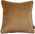 Load image into Gallery viewer, McAlister Textiles Matt Caramel Gold Velvet 43cm x 43cm Cushion Sets Cushions and Covers 
