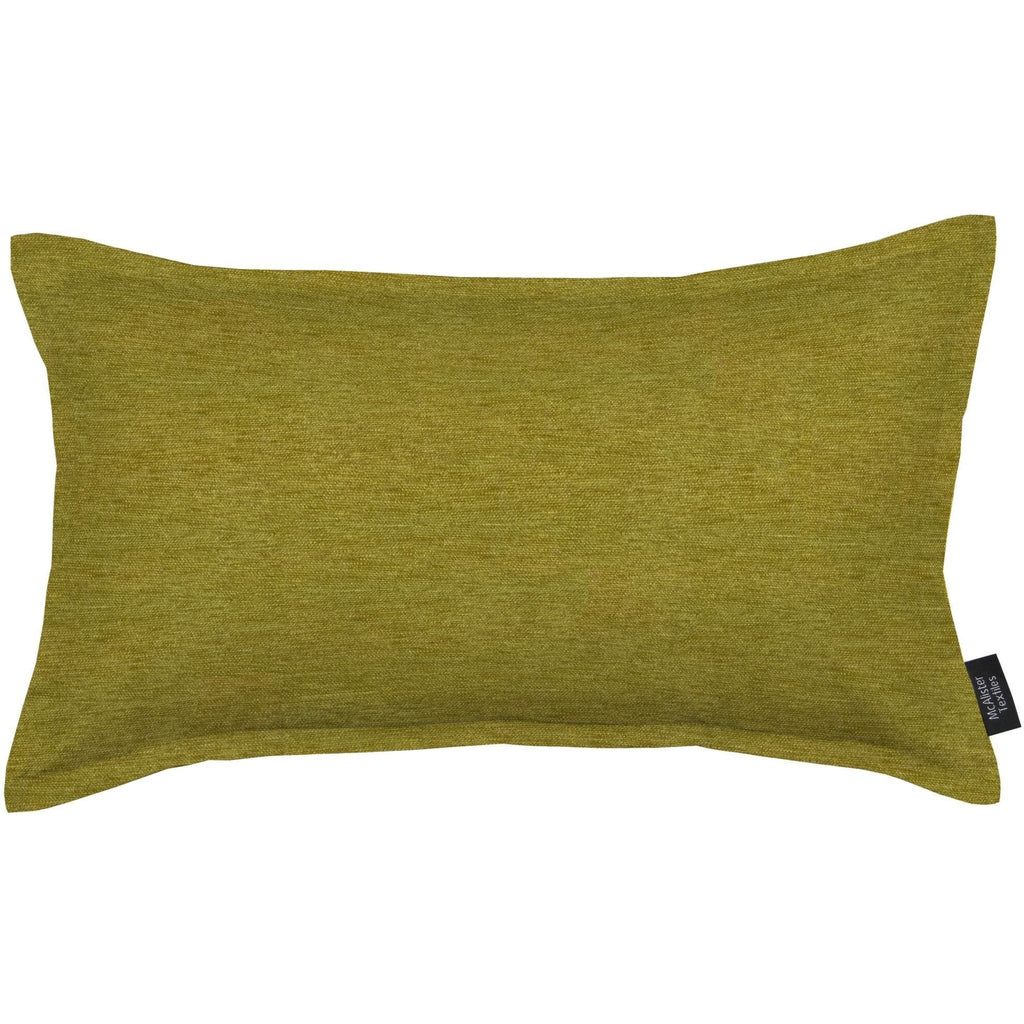 McAlister Textiles Plain Chenille Lime Green Pillow Pillow Cover Only 50cm x 30cm 