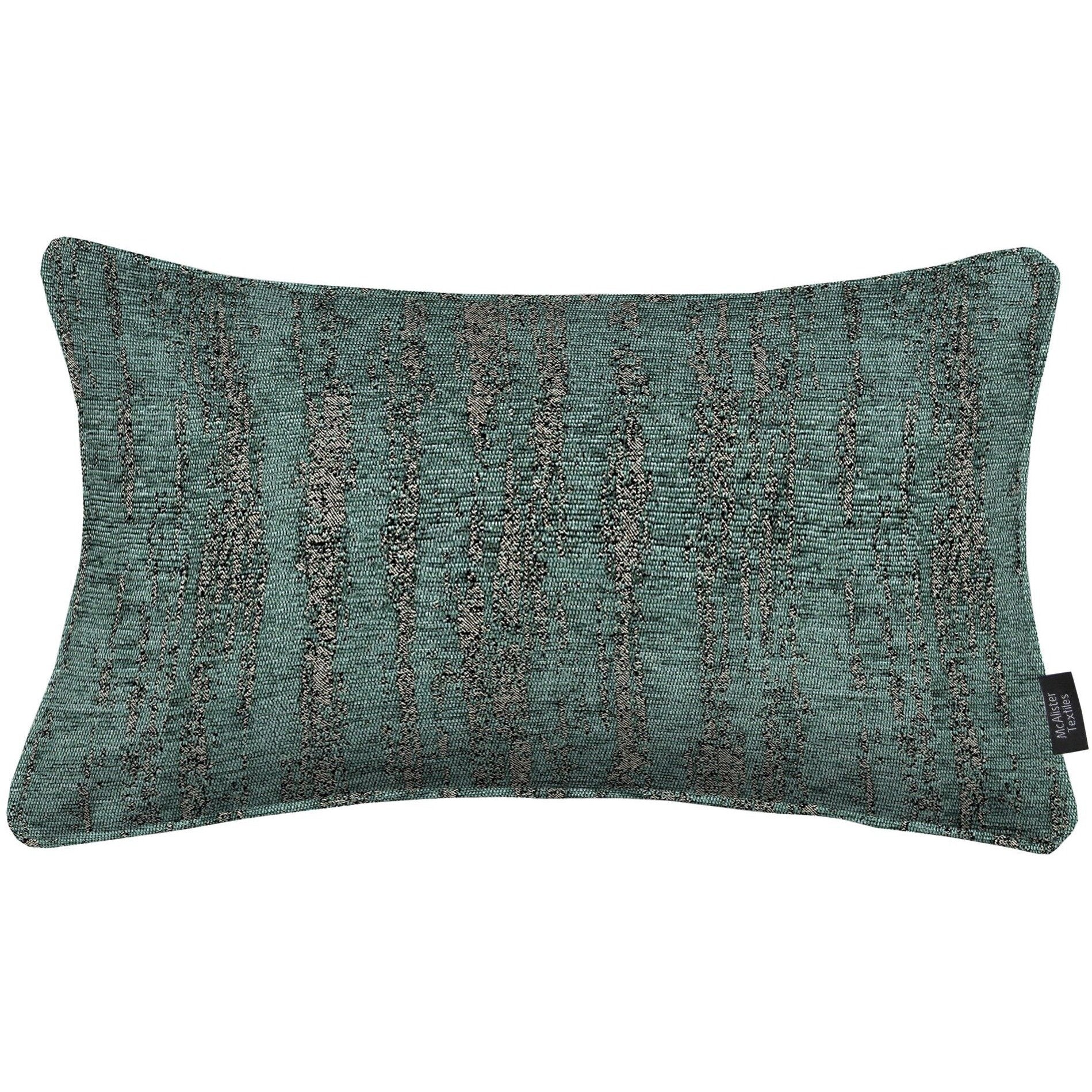 McAlister Textiles Textured Chenille Teal Pillow Pillow Cover Only 50cm x 30cm