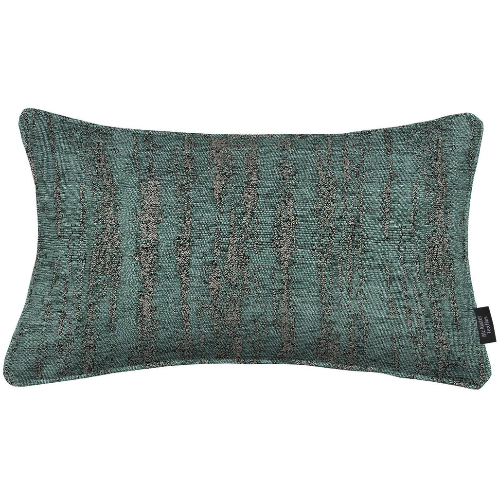McAlister Textiles Textured Chenille Teal Pillow Pillow Cover Only 50cm x 30cm 