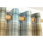 Load image into Gallery viewer, McAlister Textiles Angus Duck Egg Blue Tartan Curtains Tailored Curtains 
