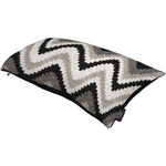 Load image into Gallery viewer, McAlister Textiles Navajo Black + Grey Striped Cushion Cushions and Covers 
