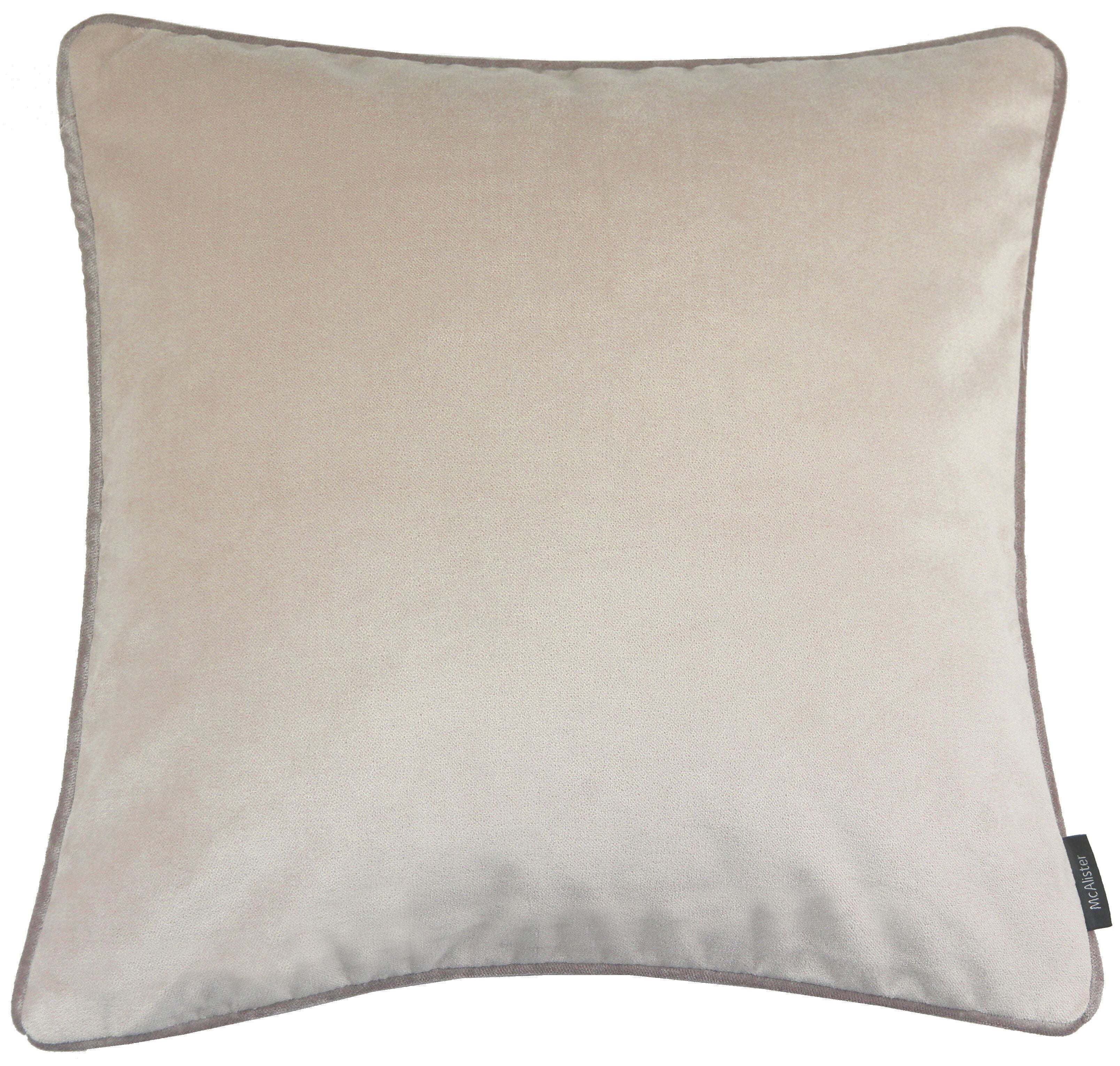 McAlister Textiles Matt Champagne Gold Velvet 43cm x 43cm Cushion Sets Cushions and Covers