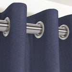Load image into Gallery viewer, McAlister Textiles Panama Plain Denim Blue Curtains Tailored Curtains 116cm(w) x 137cm(d) (46&quot; x 54&quot;) 
