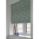 Load image into Gallery viewer, McAlister Textiles Little Leaf Teal Roman Blind Roman Blinds 
