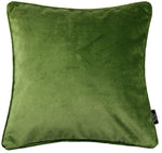 Load image into Gallery viewer, McAlister Textiles Matt Fern Green Velvet 43cm x 43cm Cushion Sets Cushions and Covers 
