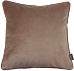 Load image into Gallery viewer, McAlister Textiles Matt Mocha Brown Velvet 43cm x 43cm Cushion Sets Cushions and Covers 
