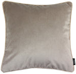 Load image into Gallery viewer, McAlister Textiles Matt Beige Mink Velvet 43cm x 43cm Cushion Sets Cushions and Covers 
